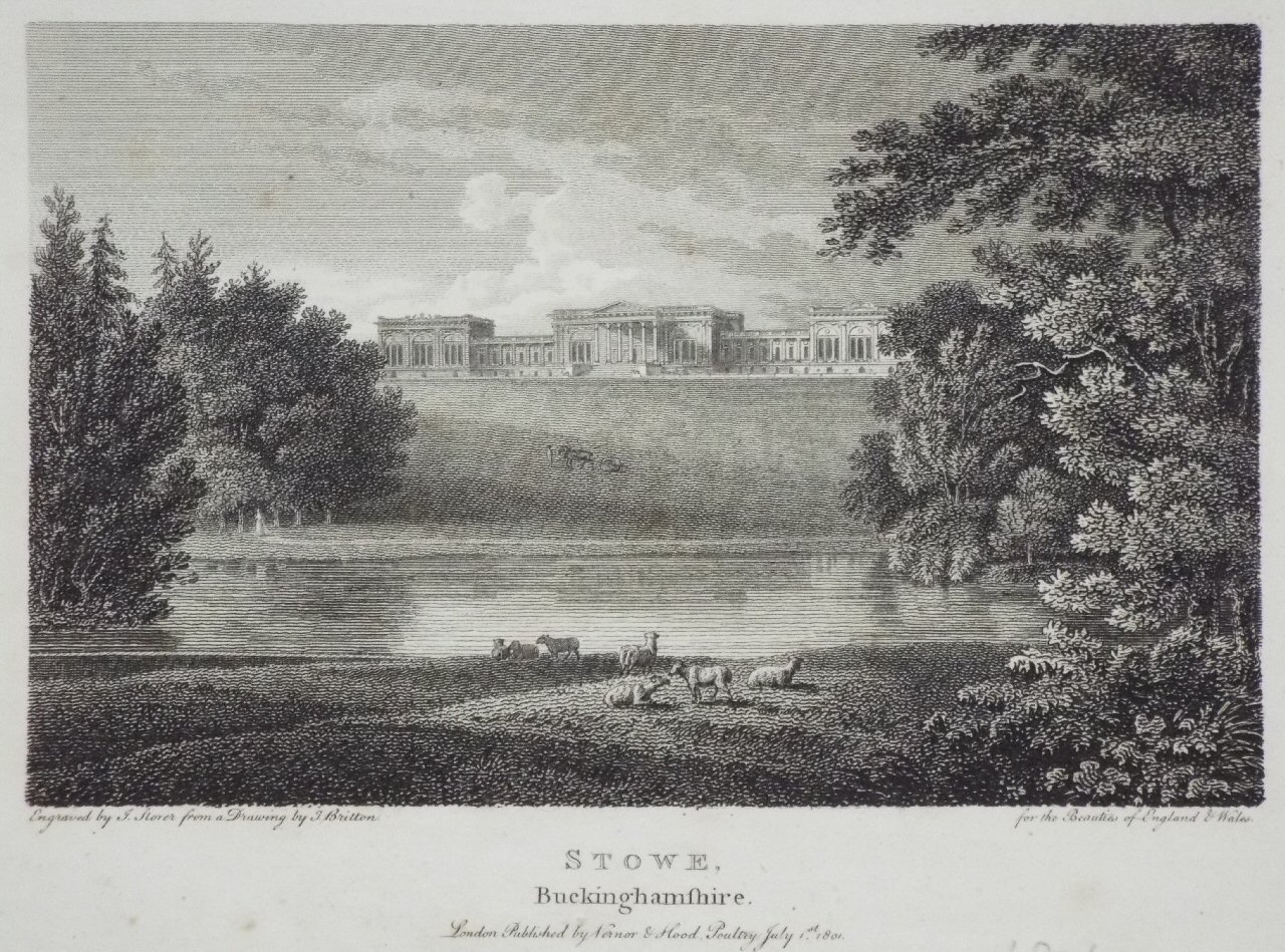 Print - Stowe, Buckinghamshire. - Storer